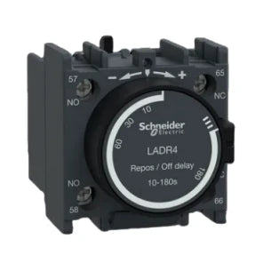 Schneider Time contact blocks, Pneumatic LAD-R4 10 - 180 seconds off-delay 1x NO 1x NC