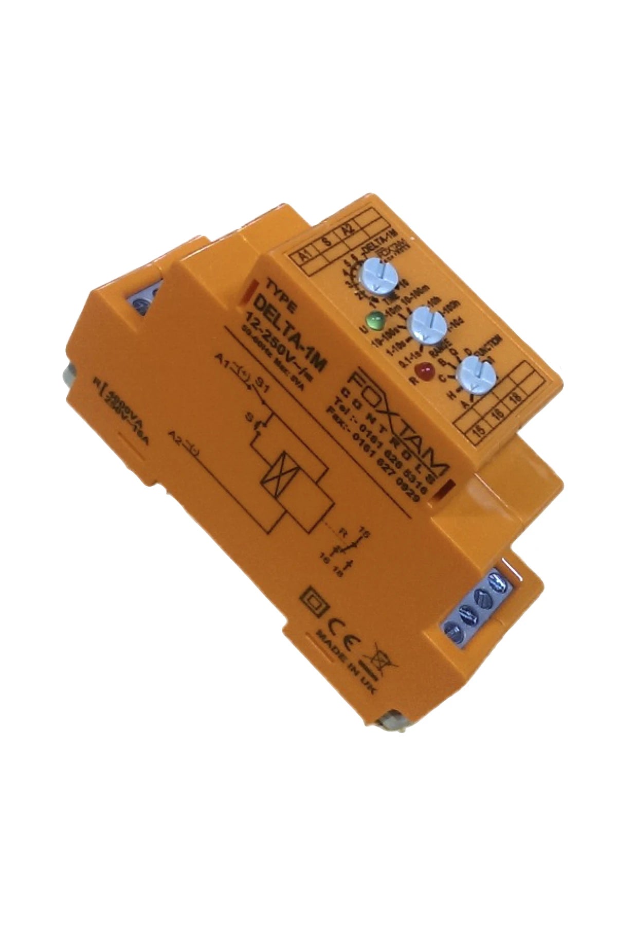 Timer Multifunction 0.1 sec till 10 days 16A/250V AC-1 4000VA, 12-250V AC/DC,
single pole change-over (SPCO)