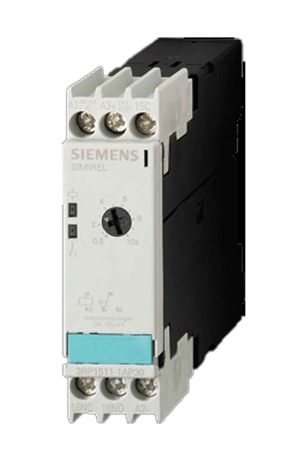Siemens time relay 3RP1511-1AP30 0,5-10s 24V AC/DC 200-240V AC 50-60Hz