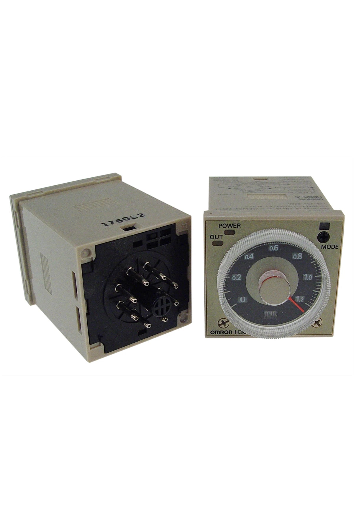 Omron Timer H3CR-A8, 12-48V DC/24-48V AC, 0.05sec - 300 hrs