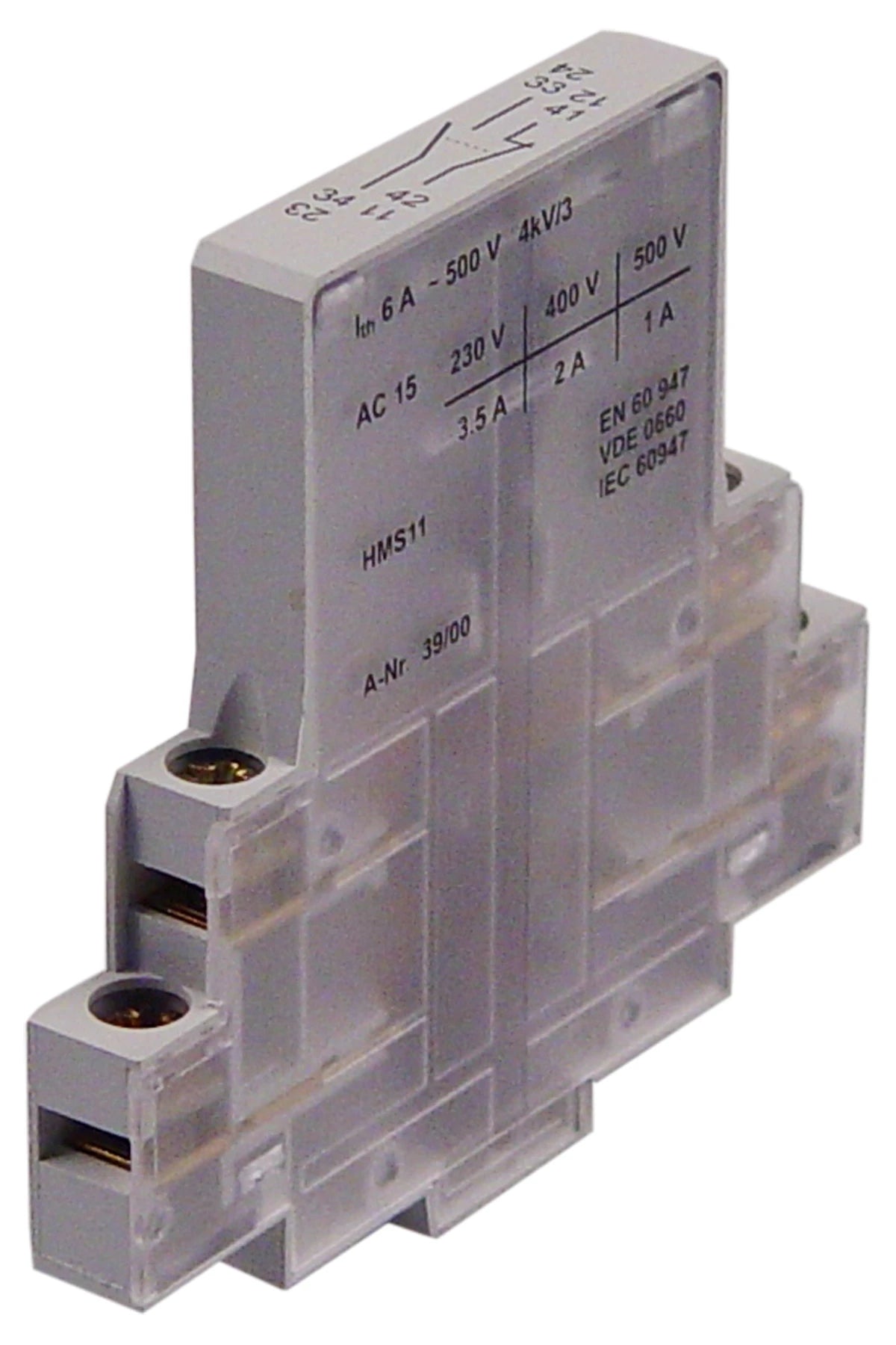 Auxillary contact 1xNO 1xNC for MCB