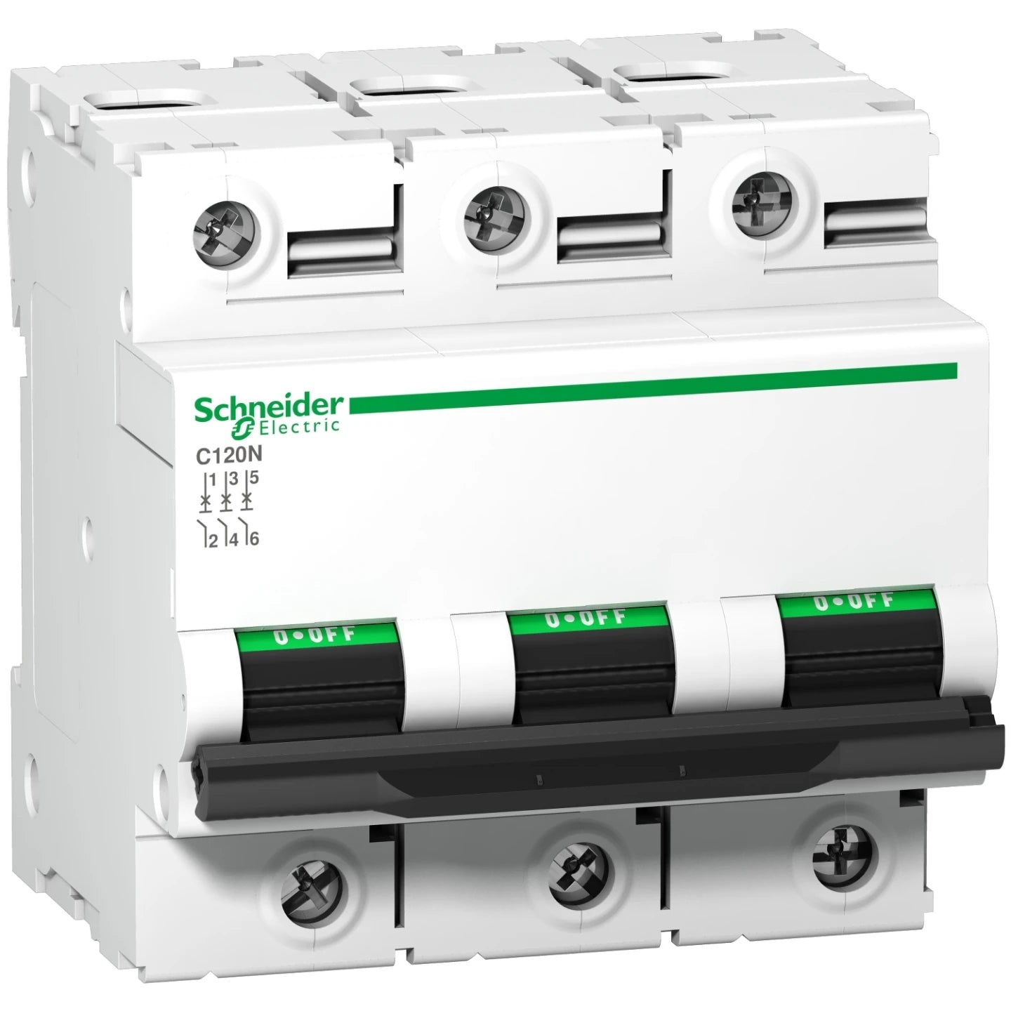 Schneider Circuit breaker C120N 3-pole D-125A, A9N18389