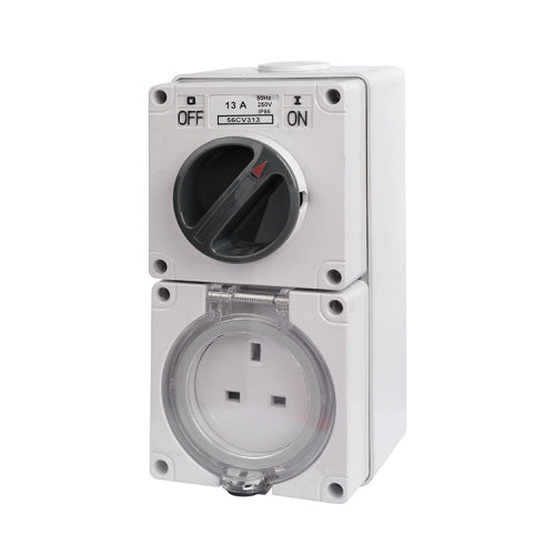 UK Marine Cabin Switch Socket 250V 10A/16A | CZE-1K-1Y