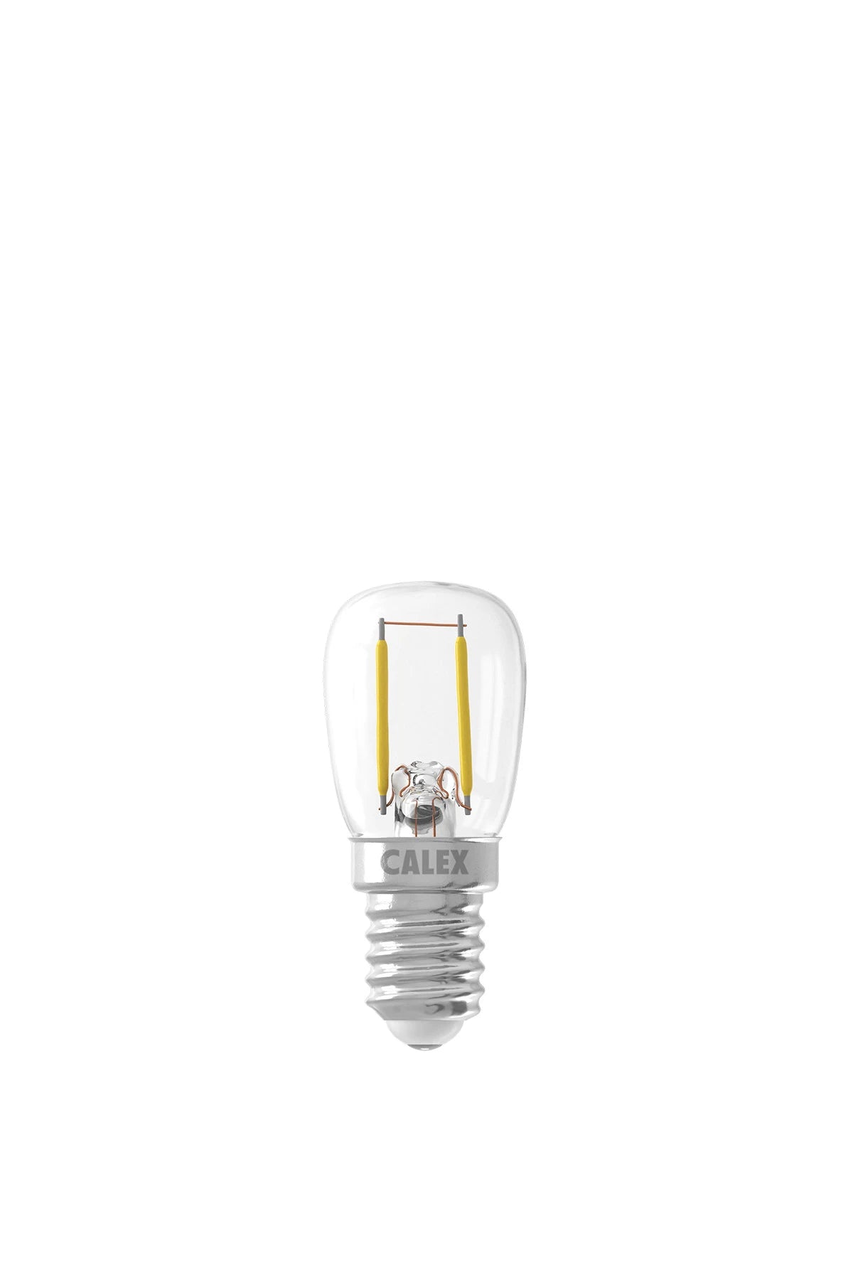 Calex LED Full Glass Filament Pilot lamp 220-240V 1,5W 136lm E14 T26x58, Clear 2700K CRI80