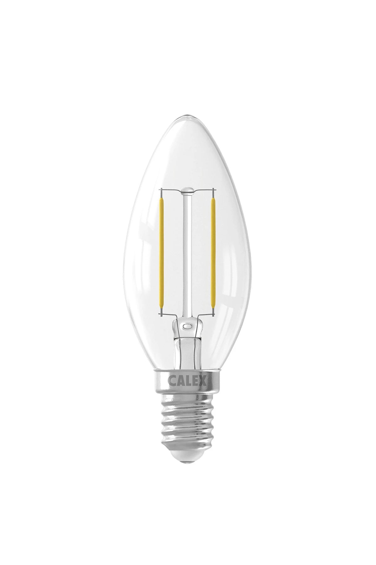 Calex Candle B35 Clear Straight filament 220-240V 2W 250lm 2700K E14 non dimmable