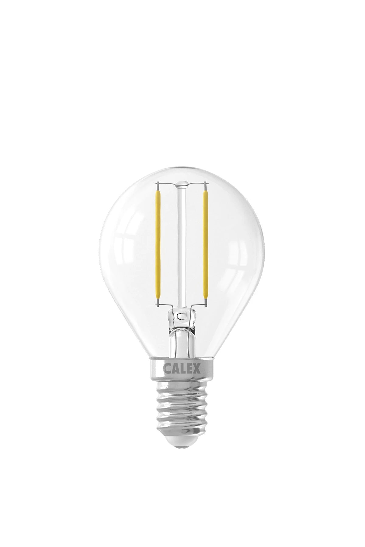 Calex Ball P45 Clear Straight filament 220-240V 2W 250lm 2700K E14 non dimmable