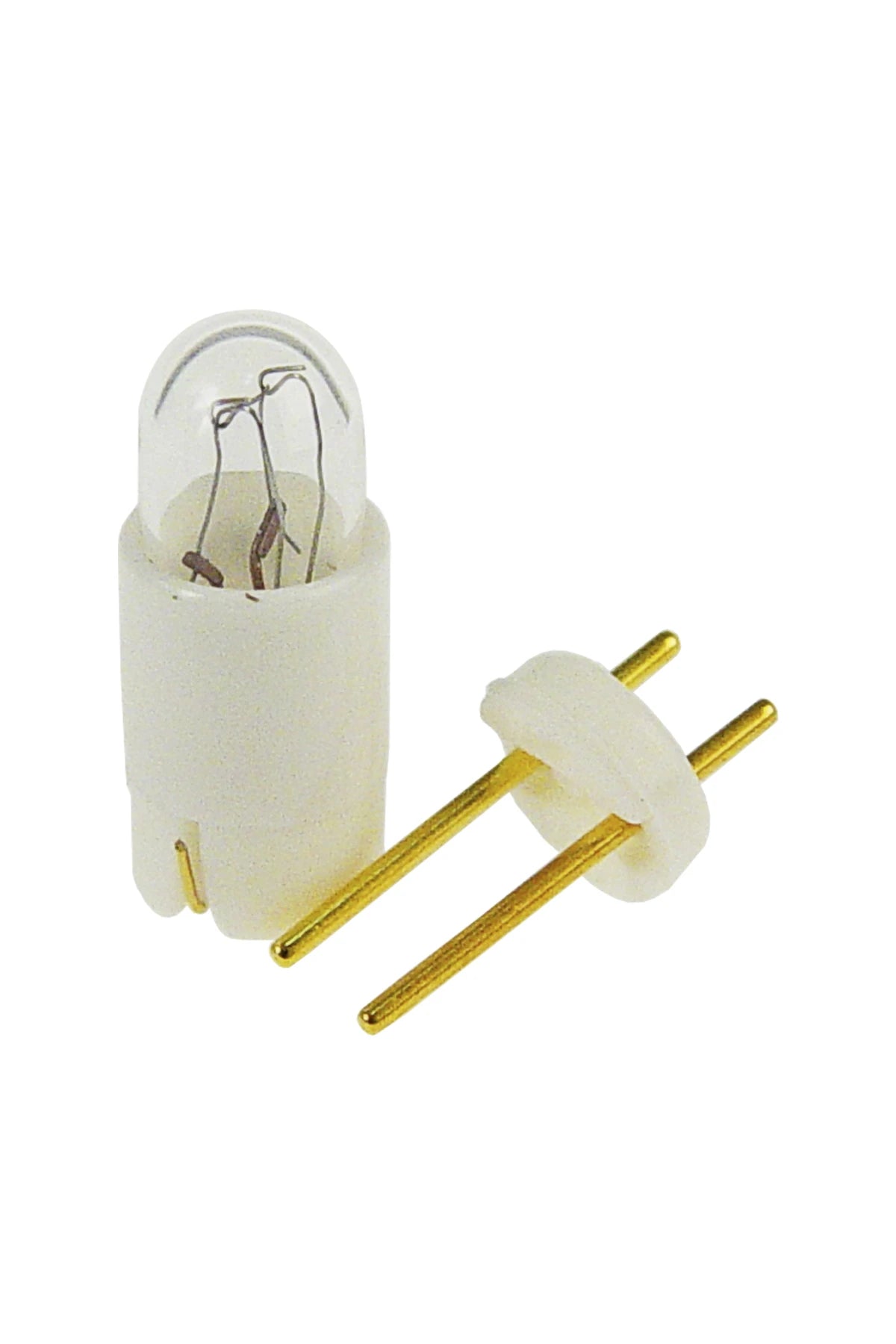 Subminiature lamp 28V 40mA T1.3/4 Bi-pin BPR 6x16mm Oshino "removable base"