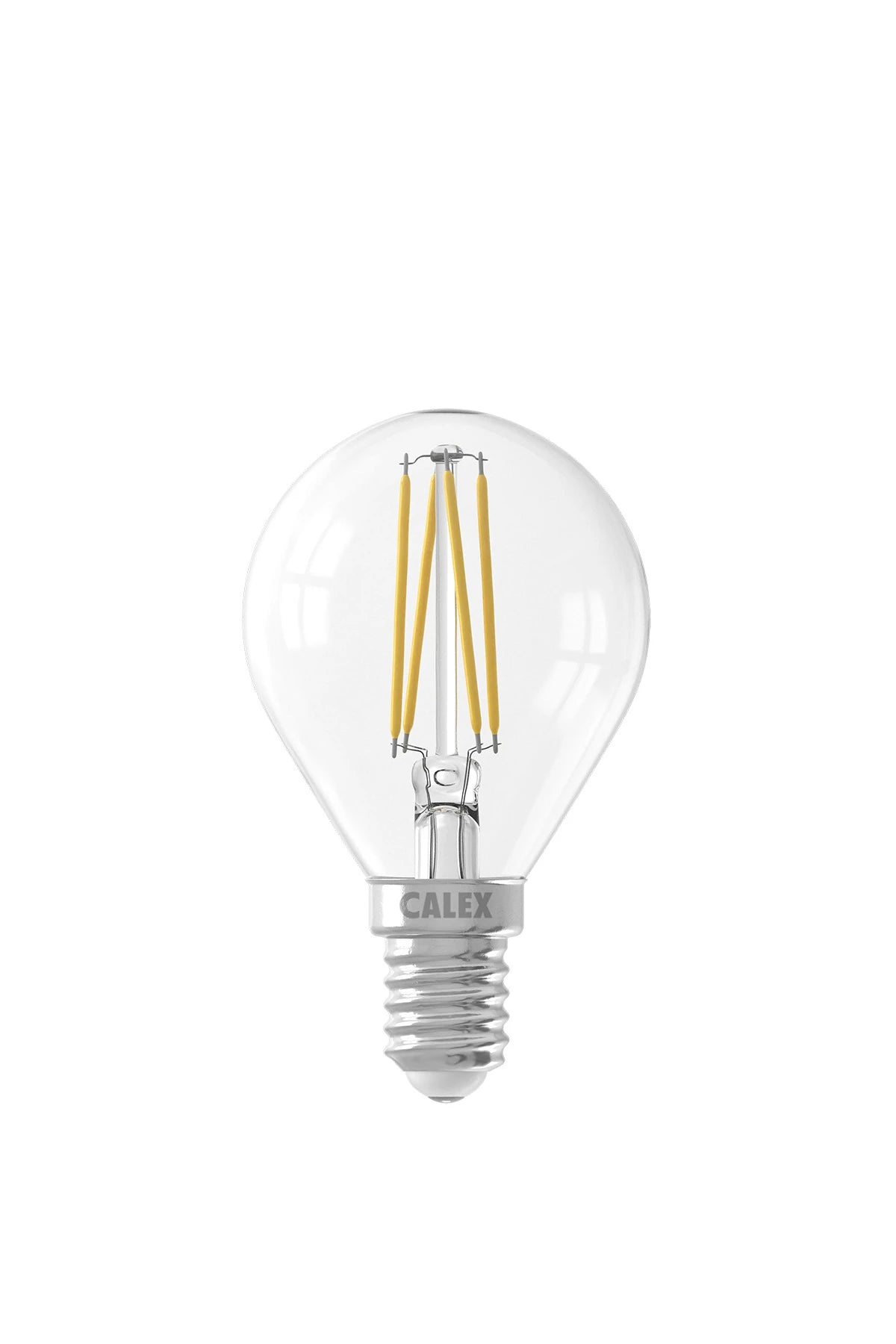 Calex Ball P45 Clear Straight filament 220-240V 3.5W 250lm 2700K E14 dimmable via LED dimmer