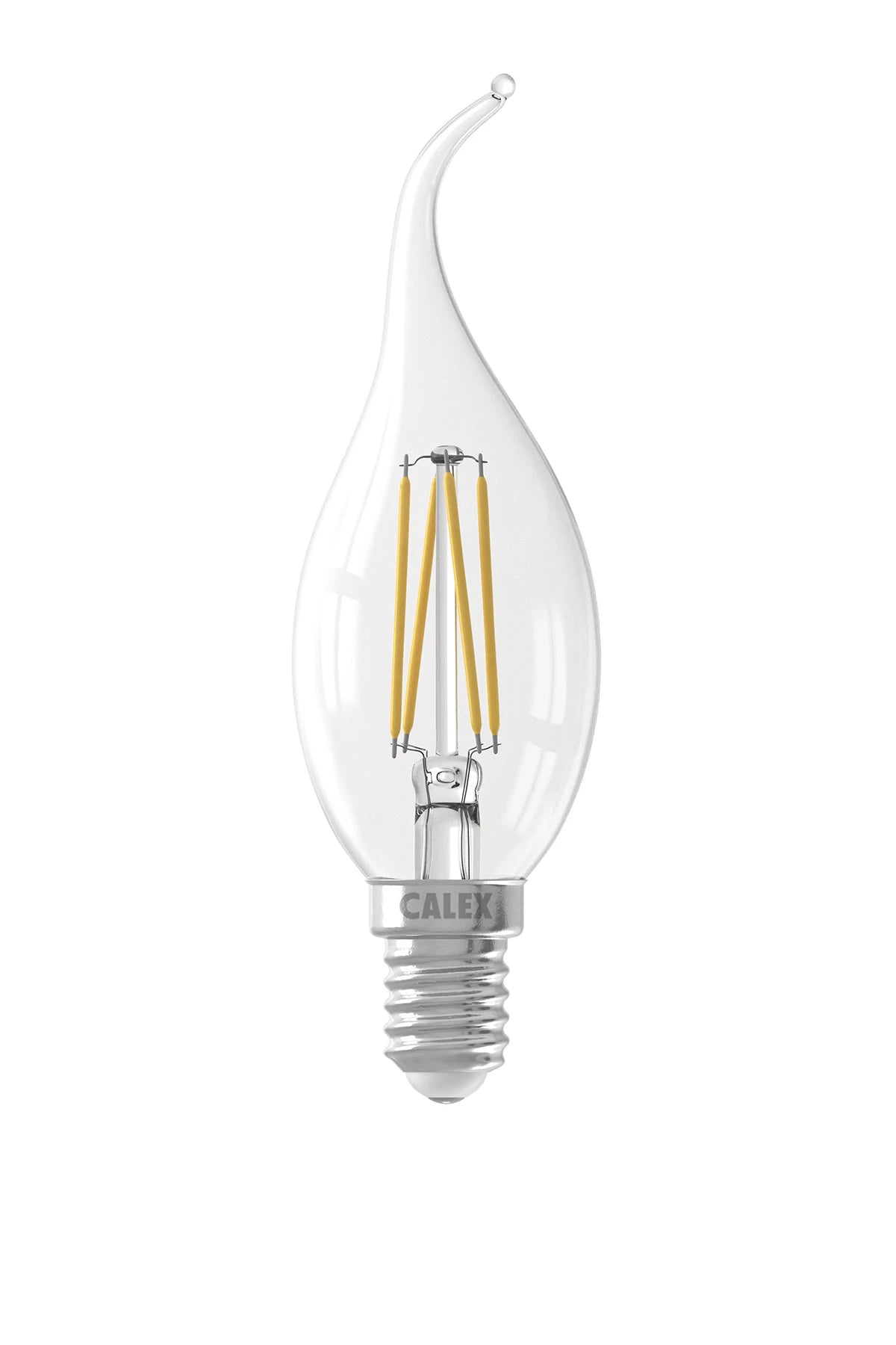 Calex Tip-candle BXS35 Clear Straight filament 220-240V 3.5W 250lm 2700K E14 dimmable