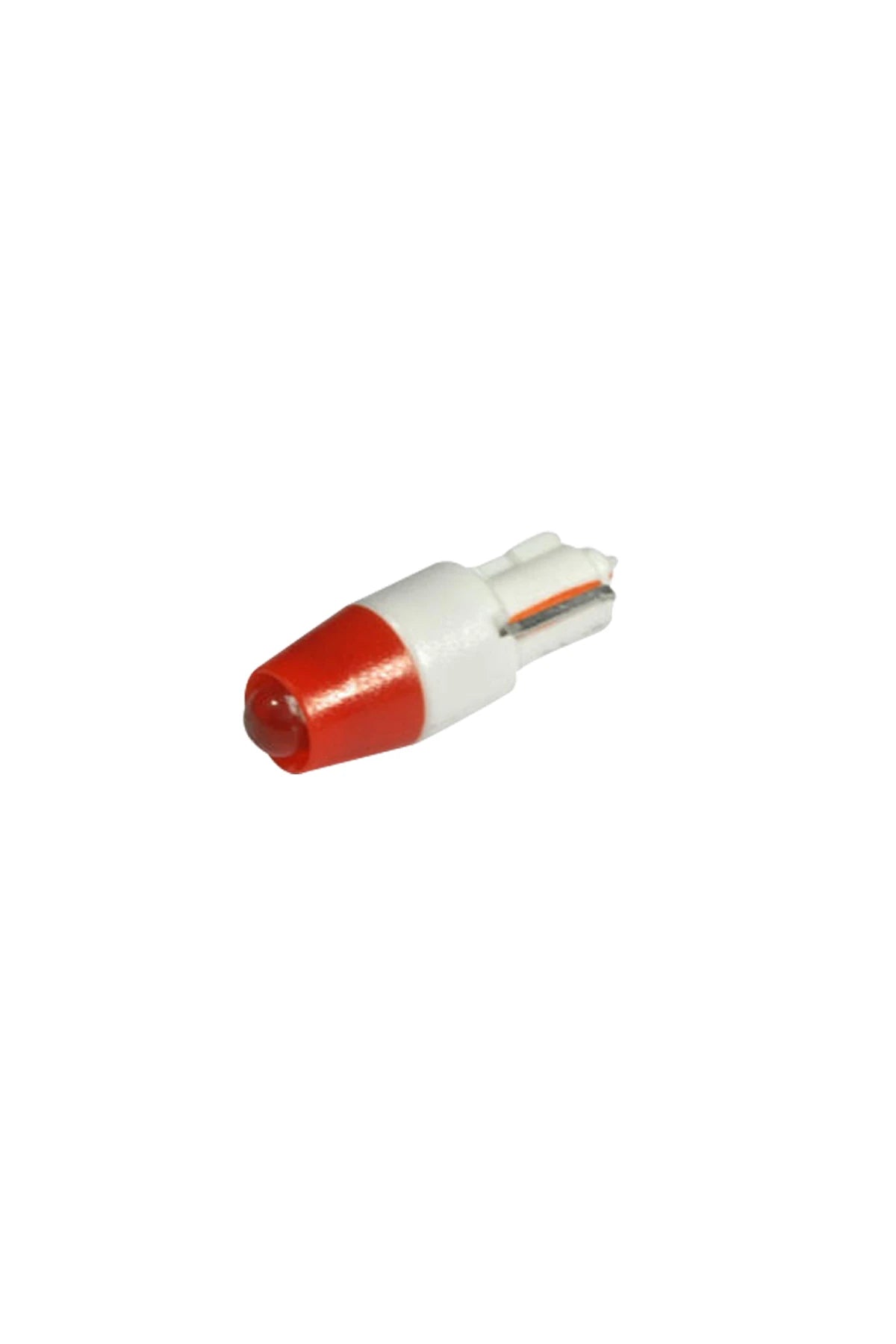 Single-Led Lamp 6V DC Wedge Base T5 (W2x4.6D) 5x20mm red