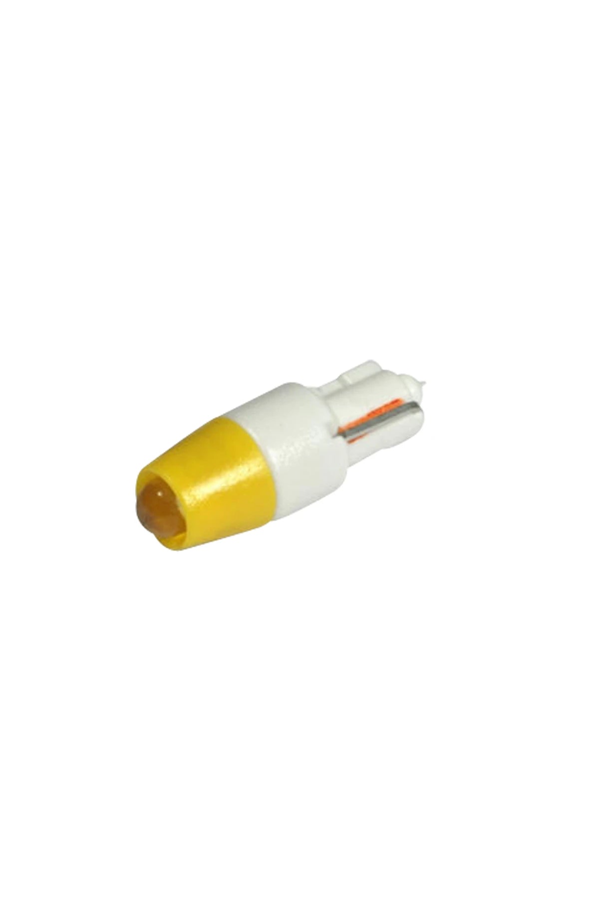 Single-Led Lamp 12V DC Wedge Base T5 (W2x4.6D) 5x20mm yellow