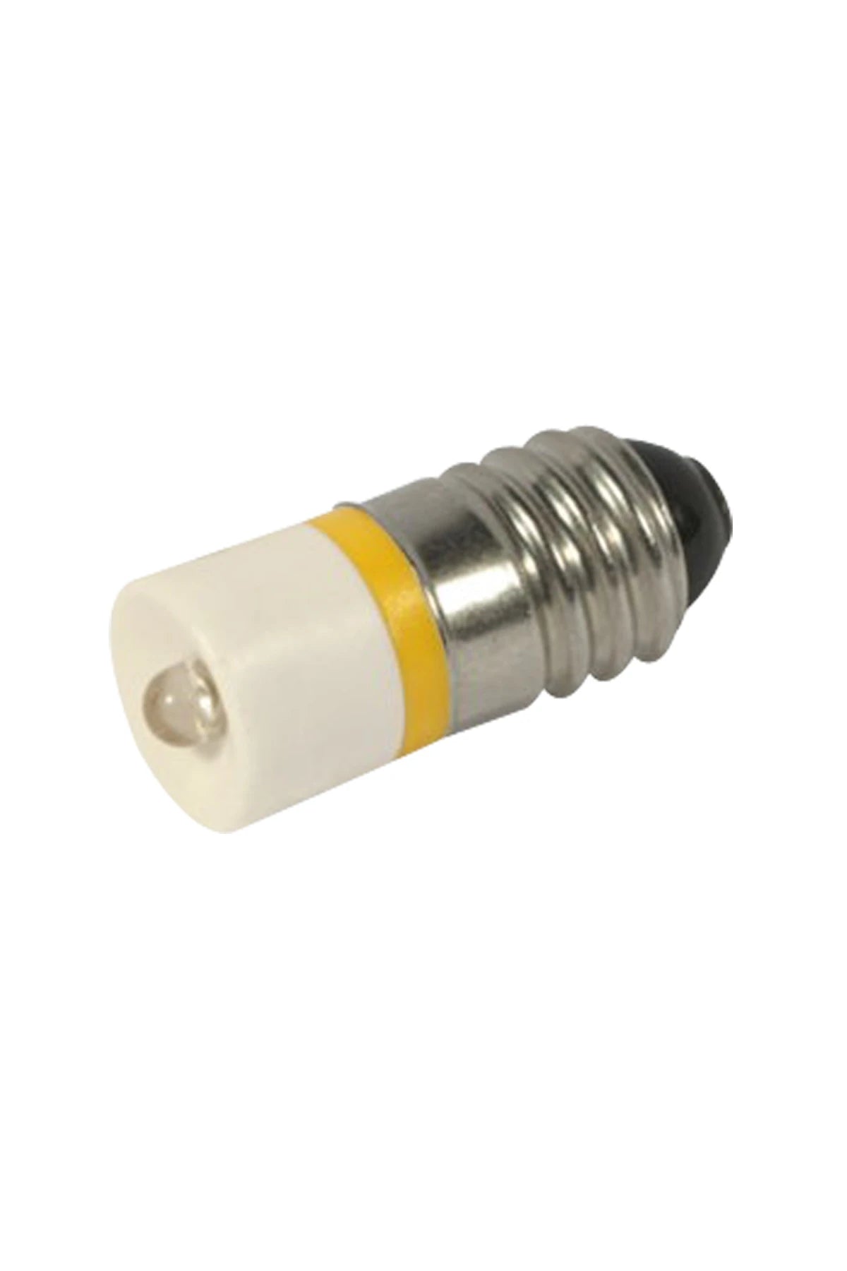 Single-Led Lamp 220V AC/DC E10 10x24mm yellow