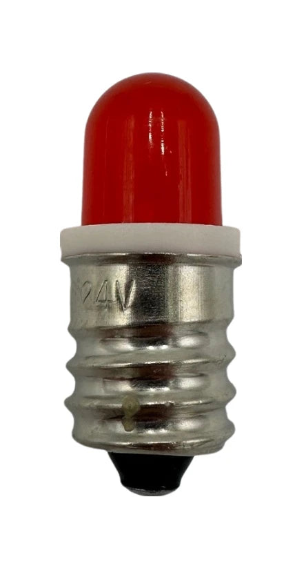 Led Lamp 24V AC/DC E12 13x33mm, red