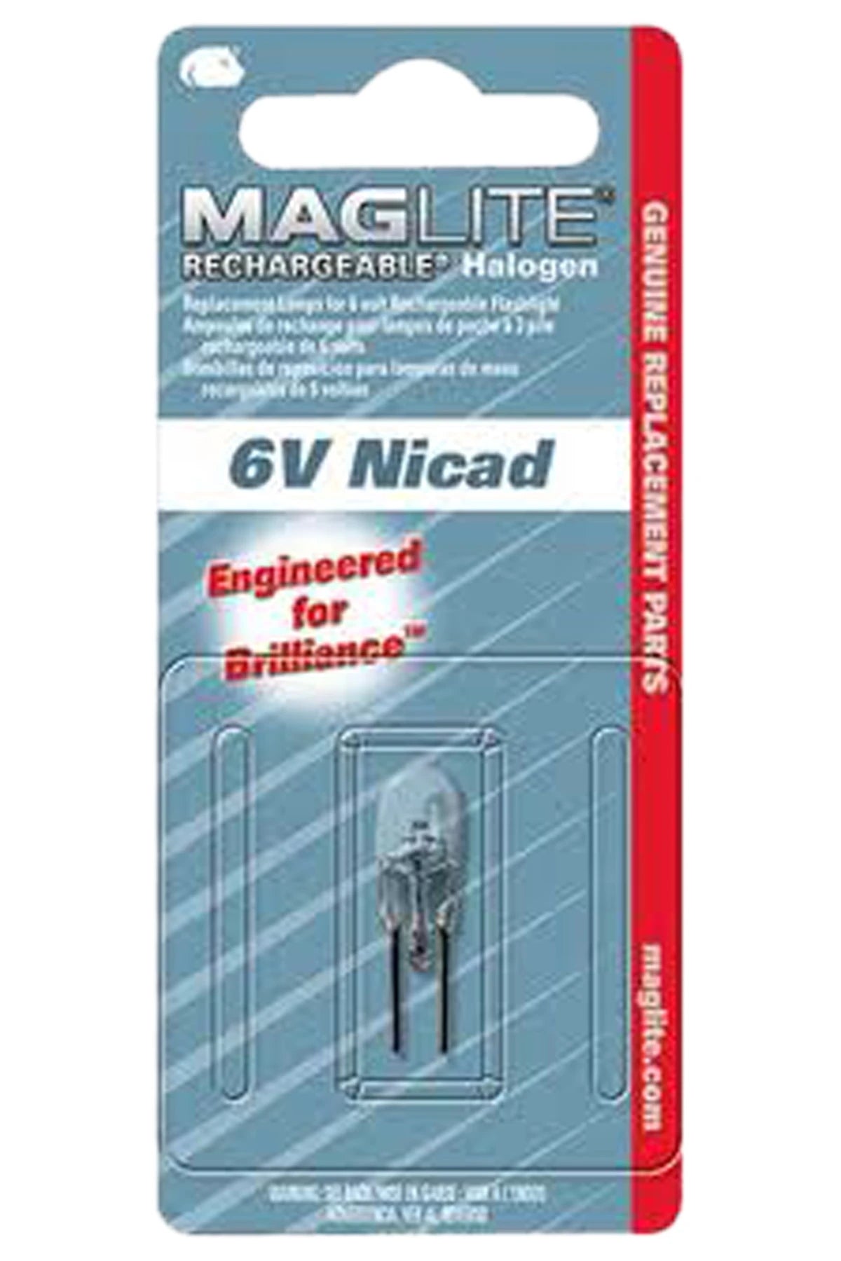 Flashlight lamp Halogen 6V 2-pin for Mag Charger