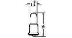 790707 | NE-100707 - LAMP PILOT MINIATURE F-6, 28V 0.04A 5.5X16MM