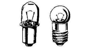 792251 | NE-102251 - FLASHLIGHT BULB FLANGE BASE, 2.5V 0.5AMP