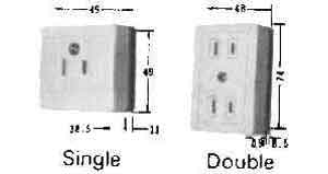 792976 | NE-102976 - RECEPTACLE CABIN SURFACE, SINGLE