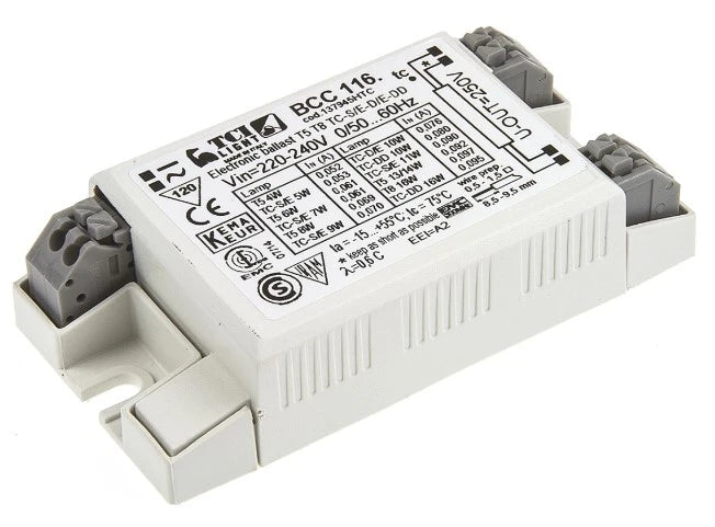 Electronic ballast 220-240V 50/60Hz, FL 4-16W, PL 5-16W