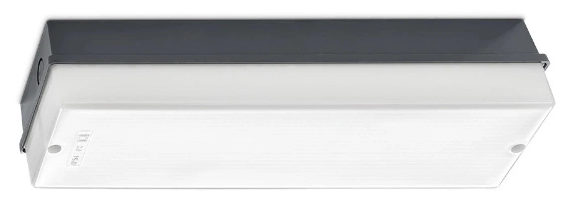 LED Fixture 220/240V 50/60Hz 7W (like FL 1x8W) Cool White 4000K, watertight IP54 with polycarbonate body and opal shade