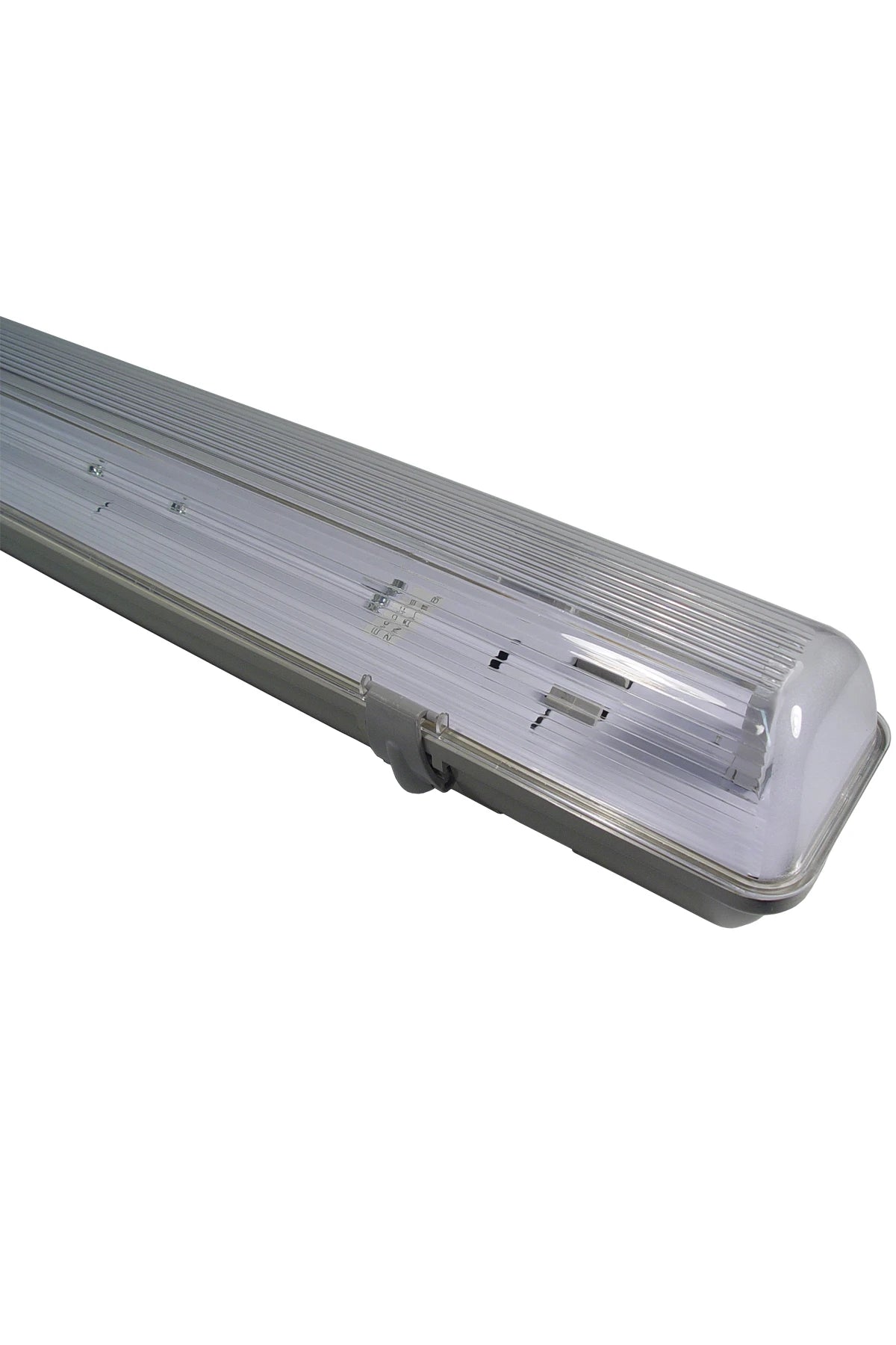 Fluo fixture 220V 60Hz 1x58W watertight IP65 with shade