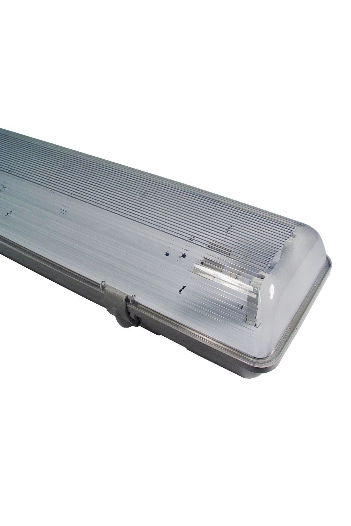 Fluo fixture 220V 50Hz 2x36W watertight IP65 with shade polycarbonate
