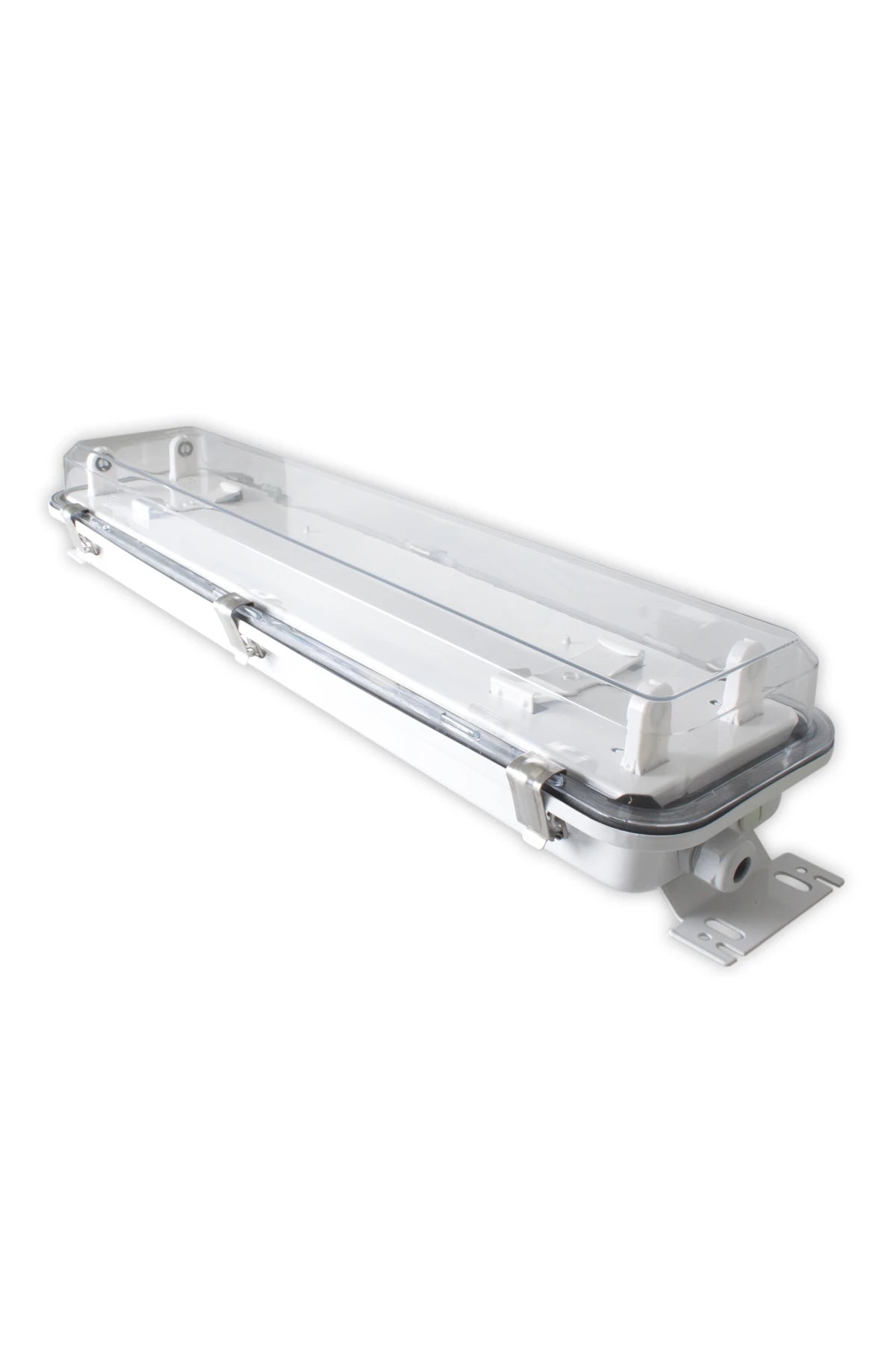 Calex Marine FL-fixture 110-127V 50/60Hz 2x18W IP67 Stainless Steel with universal mounting brackets