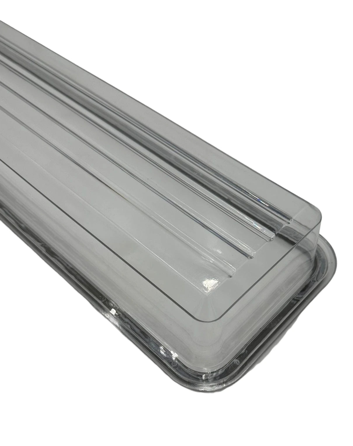 Shade for Tian Chang fixture TCYA20-2/CYXP2229 2x18/20W, 715x180x75mm clear