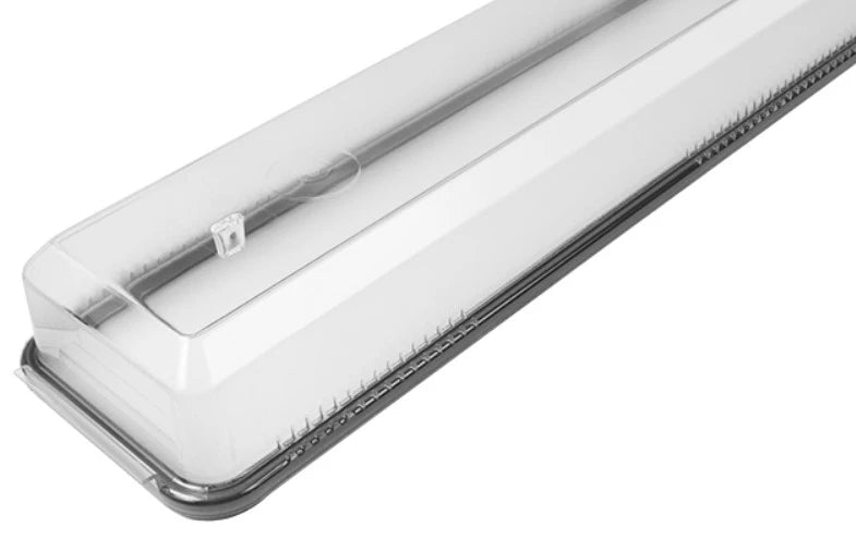 Shade Glamox MIR/MIL 2x18W clear, 676x141x68mm