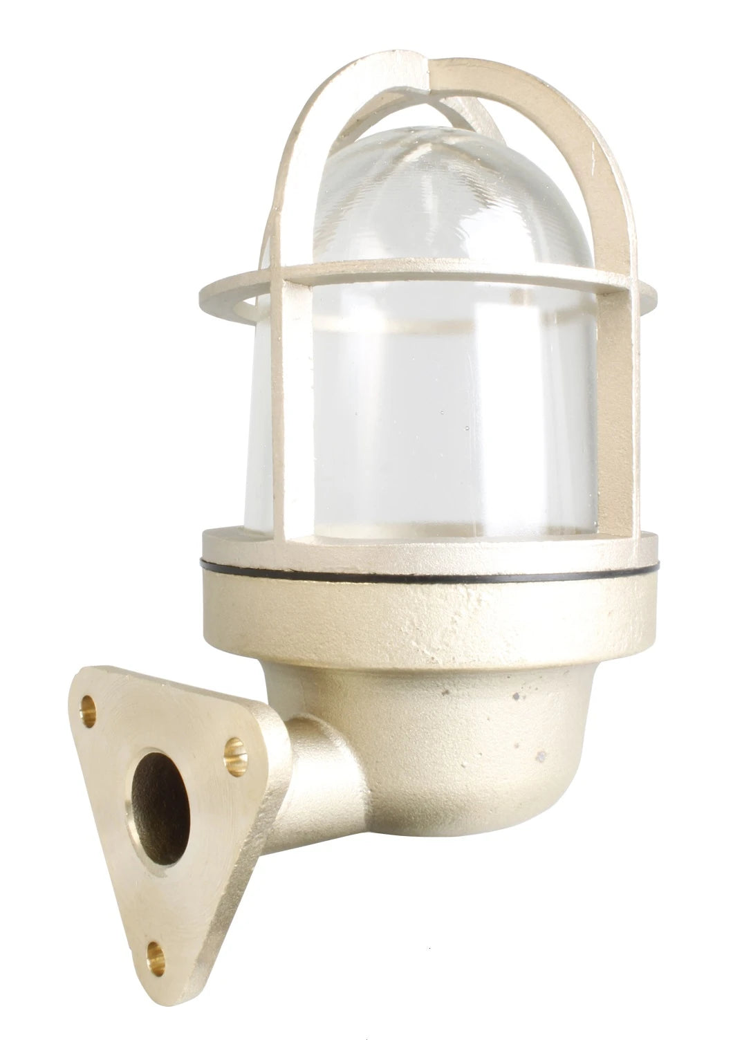 Well glass fitting brass 100W German-type E27 IP56 wall mounting