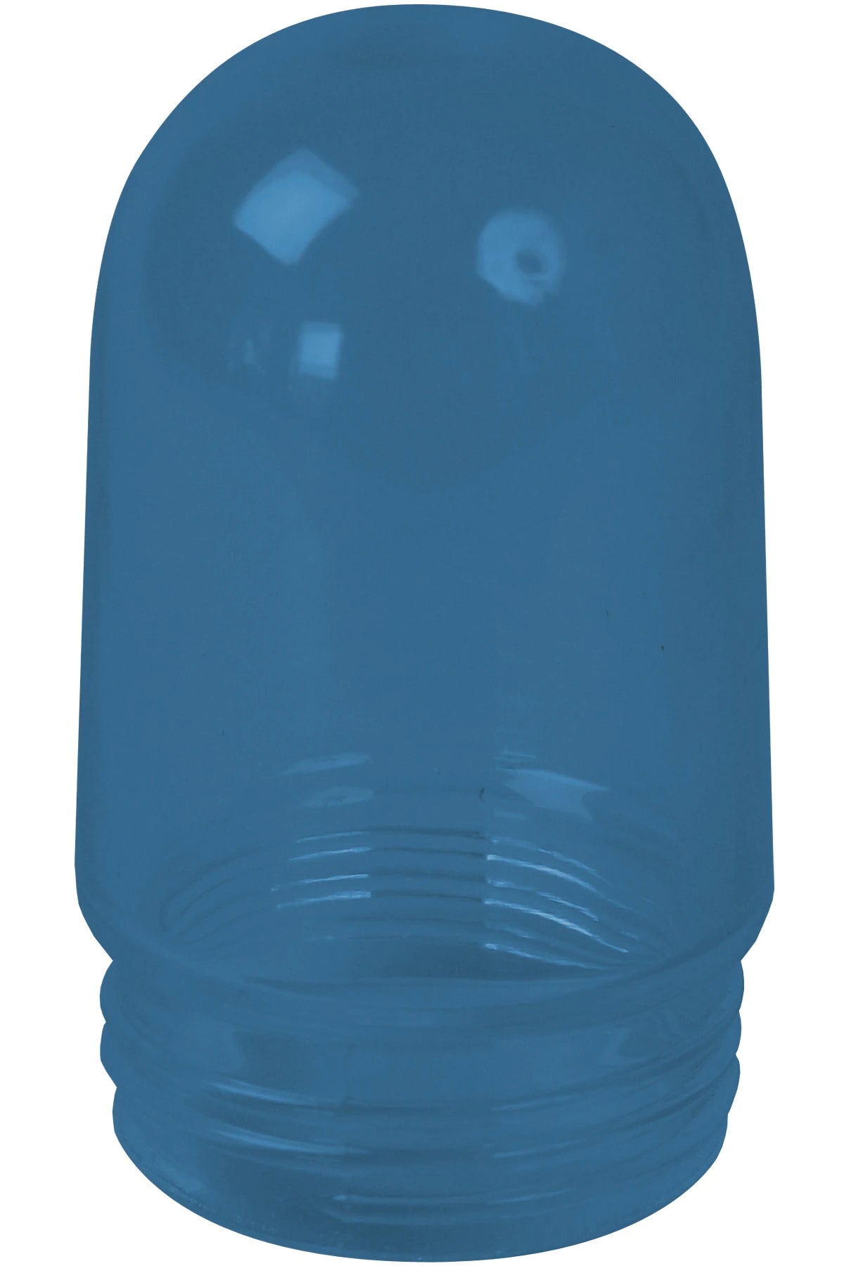 Japanese spare glass globe 120x175mm, type SAO-120 blue