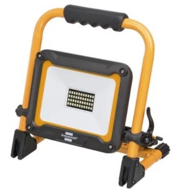 LED Portable Floodlight 30W 2650lm daylight 100-240V AC, IP65 on floor stand with 3 mtr cable and plug