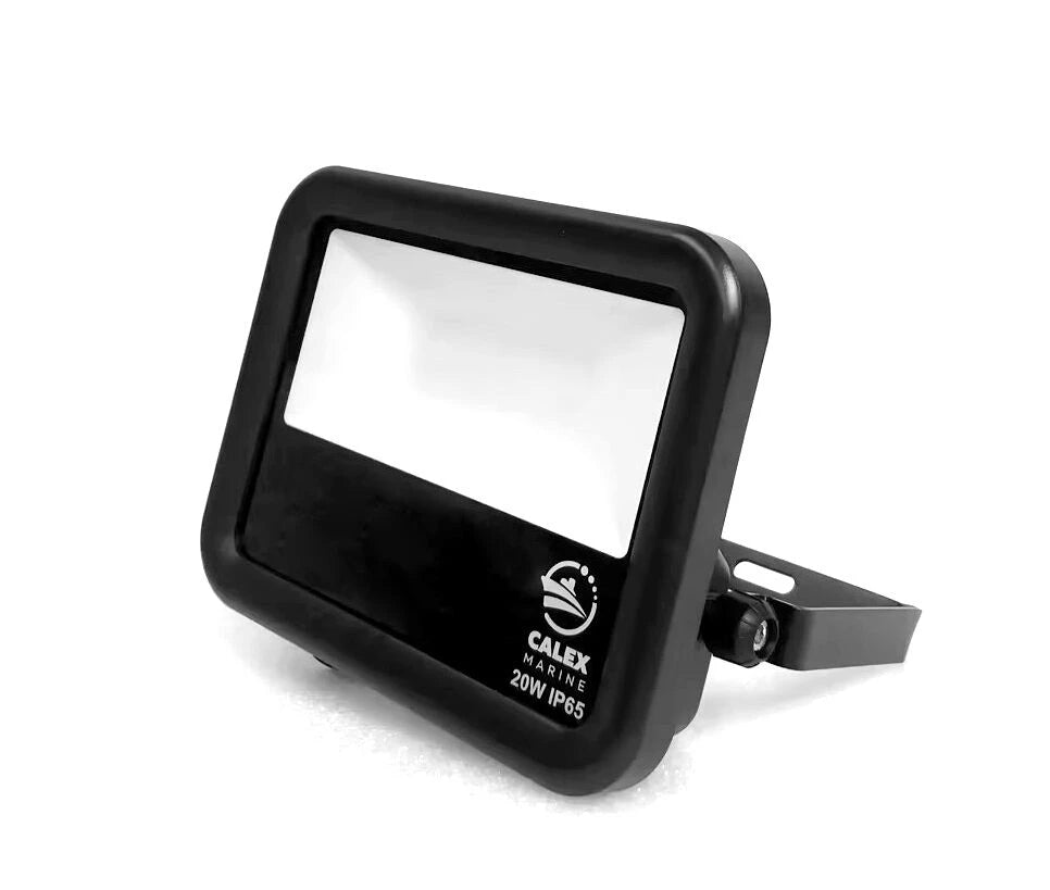 Calex Marine LED Floodlight Type 20 - 20W 1500lm cool white 85-265V AC, IP65 with bracket