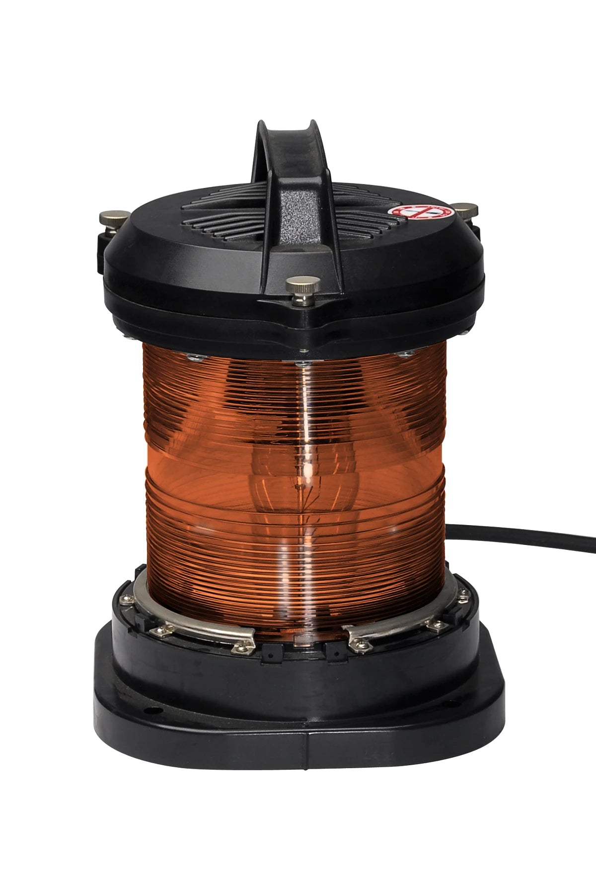 Navigation light single - Kiel Canal Yellow P28s, with lamp 220V