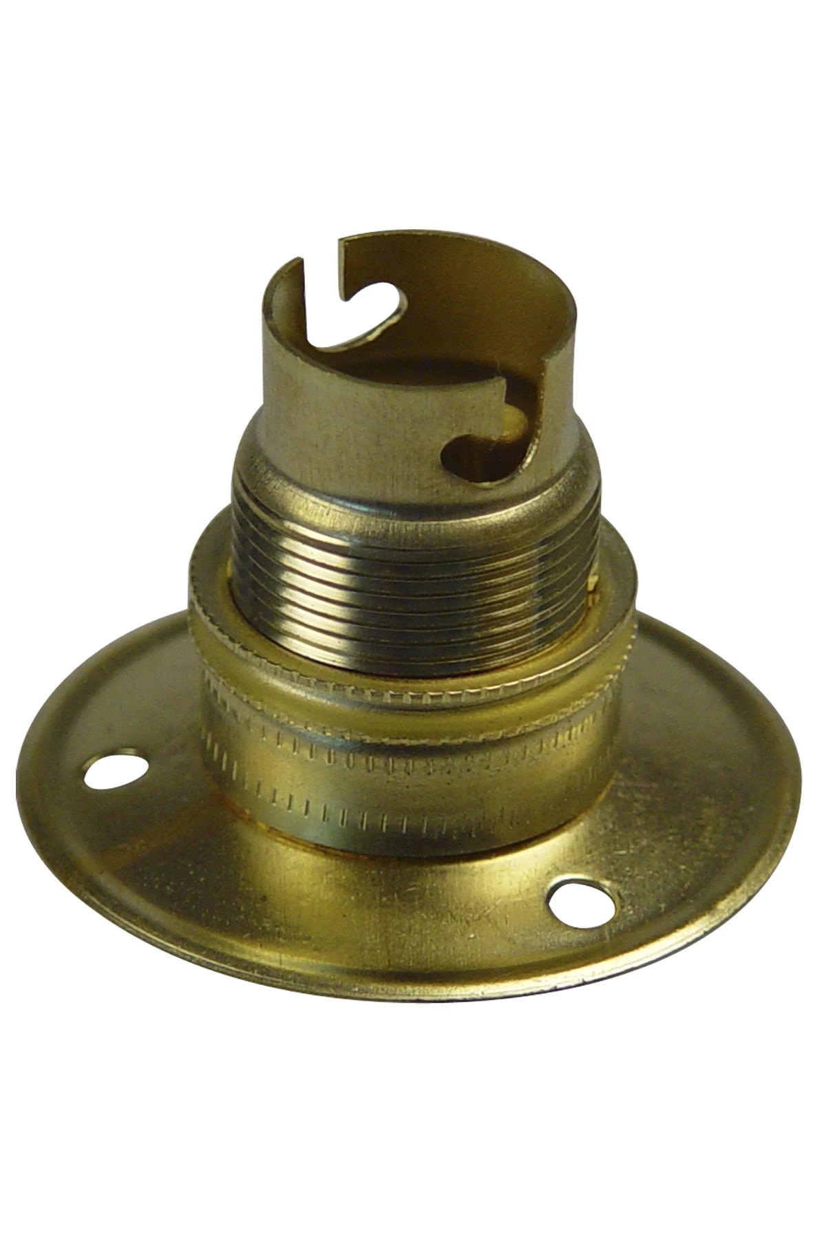 793522 | NE-103522 - Lampholder Ba15d, brass with backplate