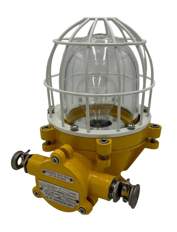 Ex Well glass fixture max. 200W E27 -0- with Guard IP66, Exd IIC T3 Gb, Marine (CCS Certificate)