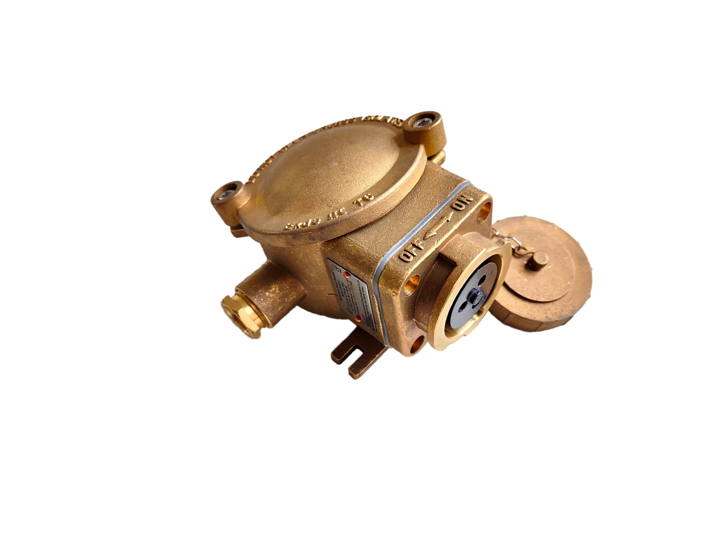 792896 | NE-102896 - Ex Brass Receptacle 16A 250V AC 2-pol + earth 6H 0- (-0) IP56, Exd IIC T6, Marine (CCS Certificate)