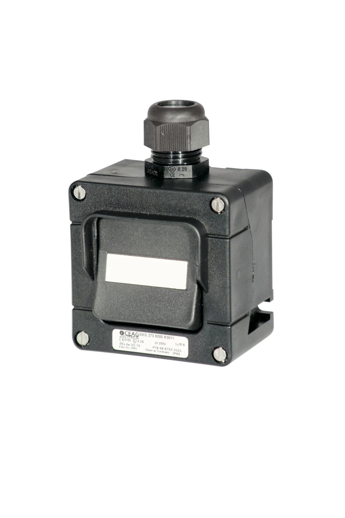 Ceag Ex Rocker switch 2-pole, 1x gland M25