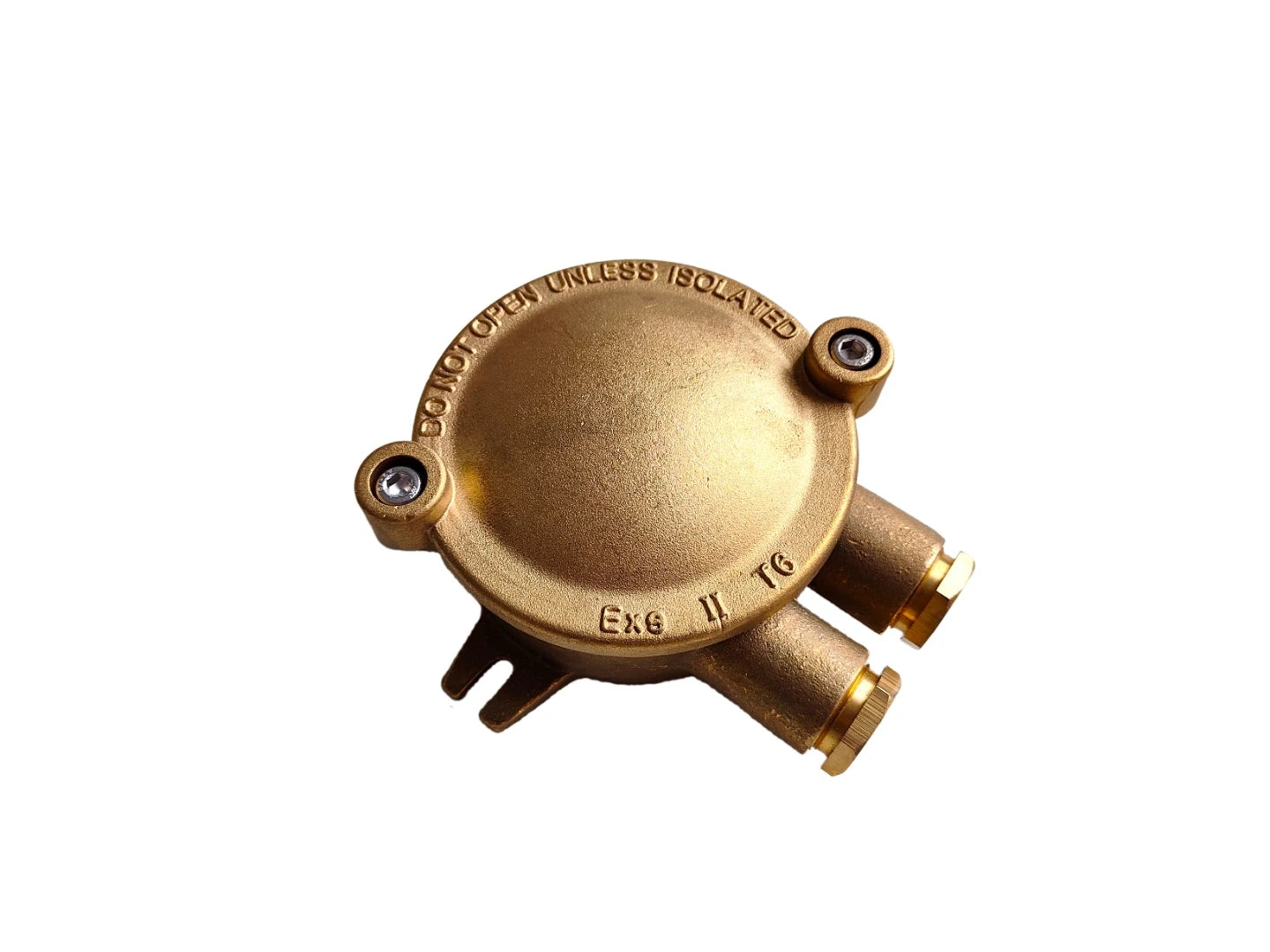 795212 | NE-105212 - Ex Brass Junctionbox =0 550V 20A IP56, Exe II T6, Marine (CCS Certificate)