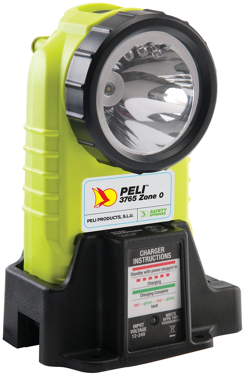 Peli LED Right-angle Flashlight ATEX type 3765Z0, 4-cells NiMh AA included