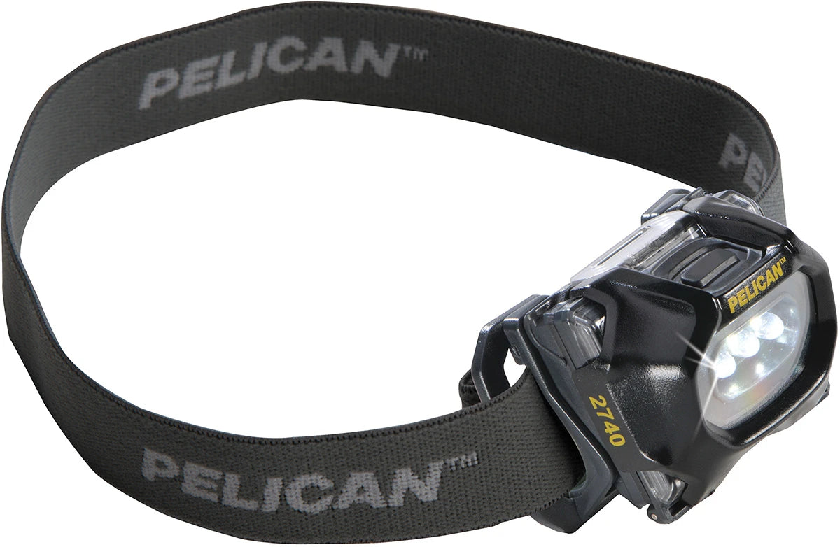 Peli Heads Up Lite 3 LEDs 66lm 2740, 3 LEDS (2 white and 1 red led) 3-cells AAA included