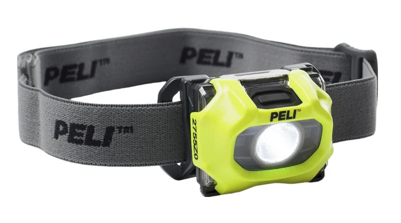 Peli Heads Up Lite LED 115lm 2755Z0 (zone 0) with high/low light, 3-cells AAA included "ATEX  ll 1 D/G Ex ia llC T4"