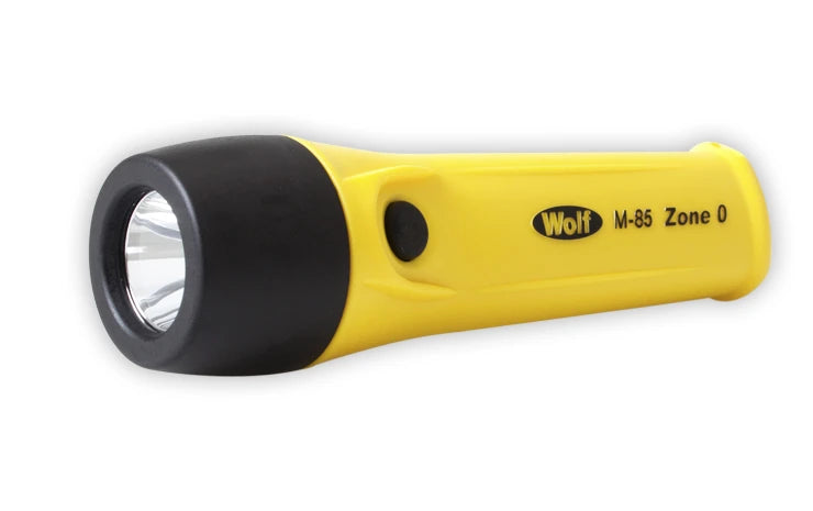 792280 | NE-102280 - Wolflite Penlite Flashlight M-85 LED zone 0, 4-cells LR6 included
"II 1G Ex ia IIC T3/T4 Ga IP67"