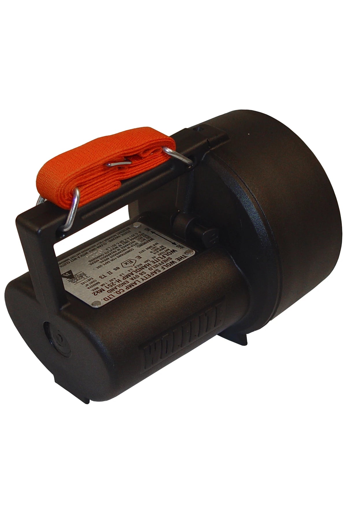Wolflite Rechargeable Handlamp H-251 Mk2 zone 1 with shoulder strap, Battery 4V 5Ah including "EEx e s II T3"