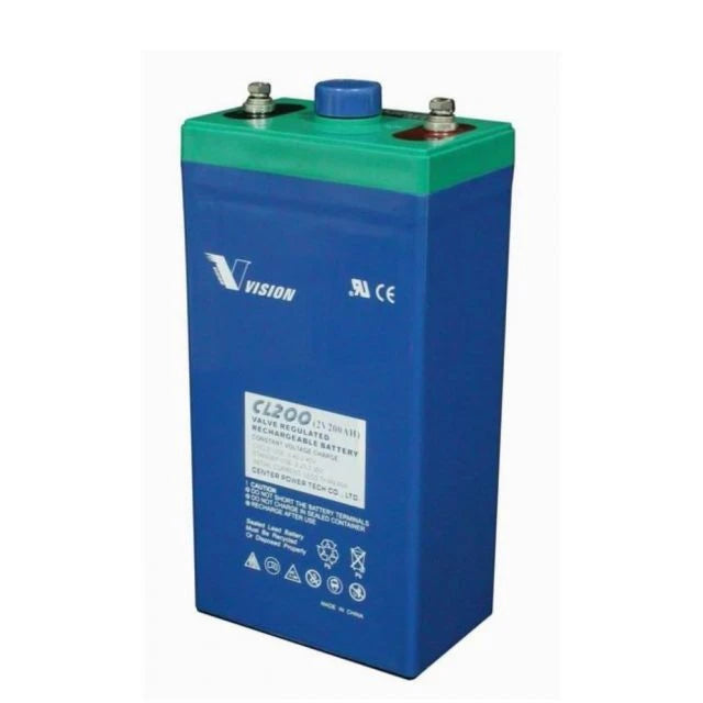 Sealed Marine VRLA AGM Lead-acid Battery 4V 200Ah with Terminal B6 (M8), 220x170x328/350mm