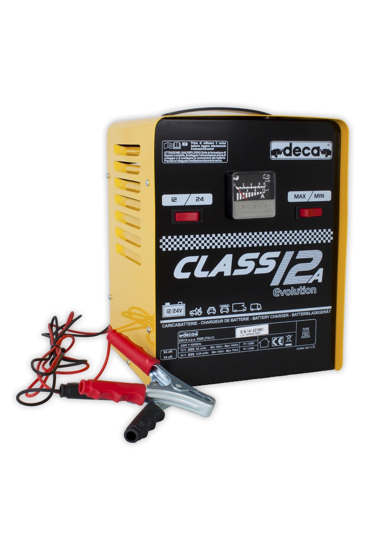 Deca Battery charger 230V 50/60Hz 12A 12/24V, Type: CLASS 12A