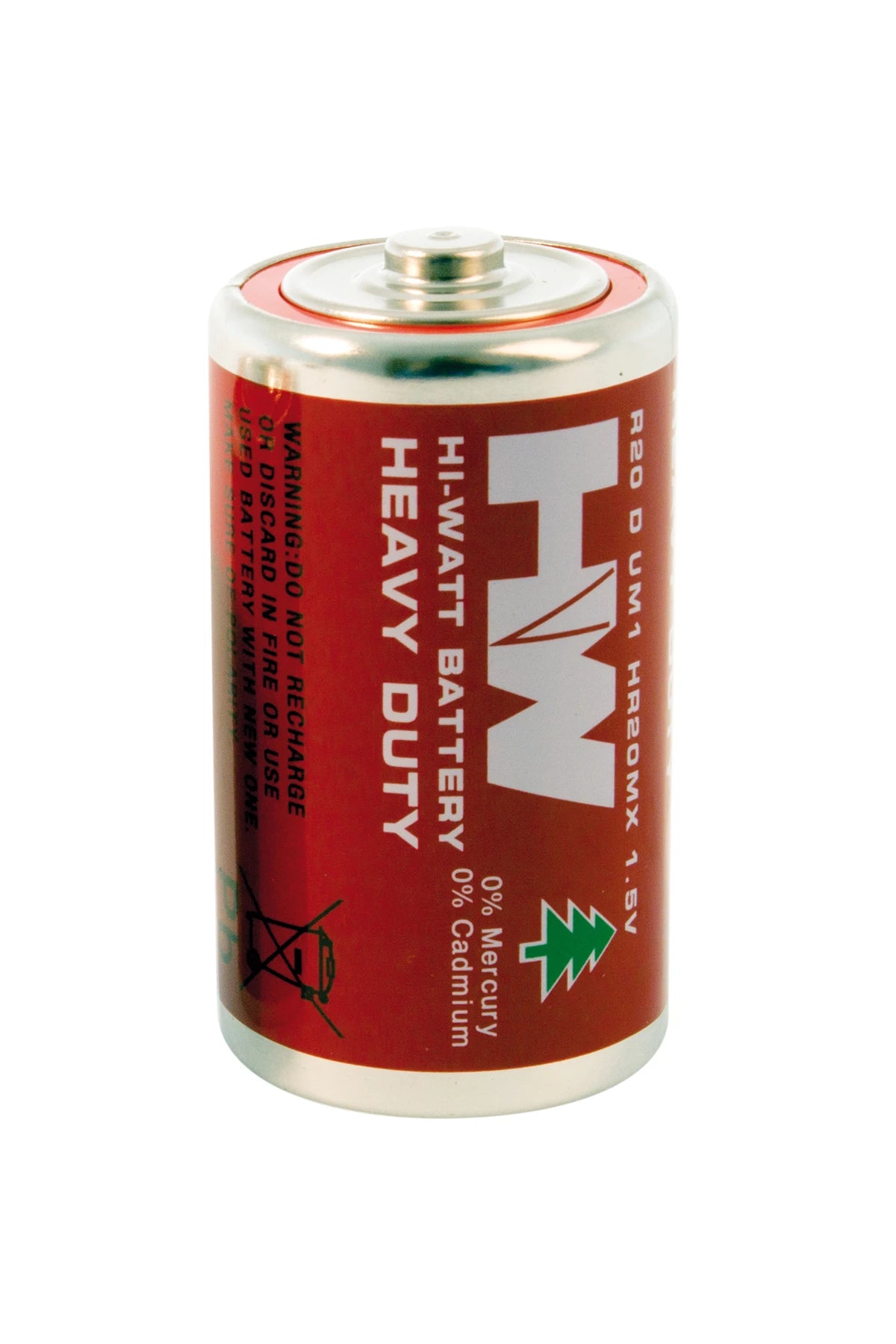 792401 | NE-102401 - Hi-Watt Battery "flashlight-cell" R20/D Metal Jacket, 1,5V