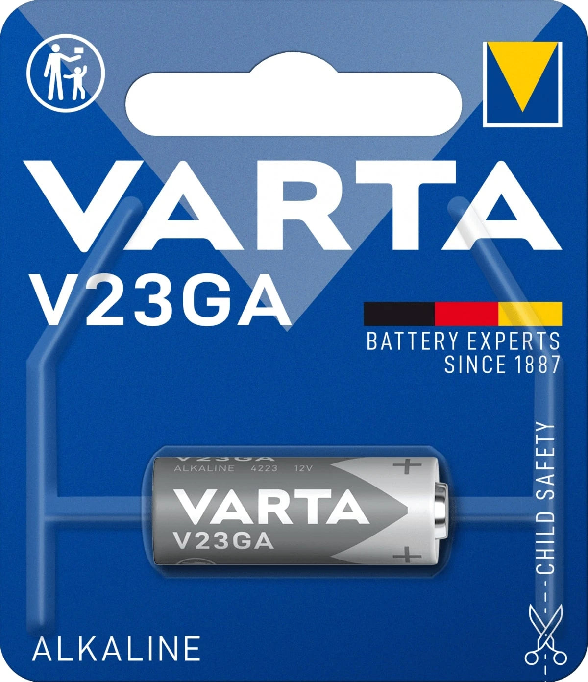 Varta LongLife Alkaline V23GA (LR23A) 12V, on blister