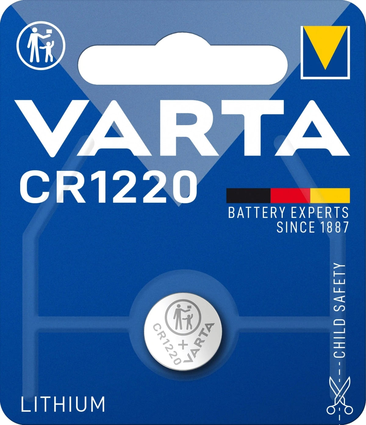 Varta Button cell Lithium CR1220 3V Ø12x2,0mm