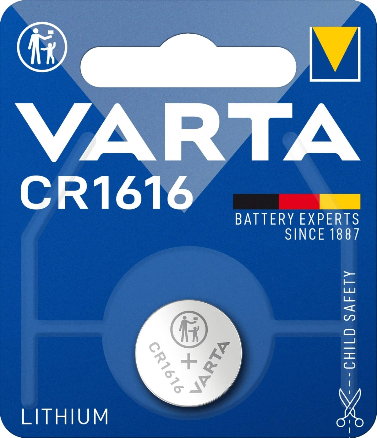 792416 | NE-102416 - Varta Button cell Lithium CR1616 3V Ø16x1,6mm