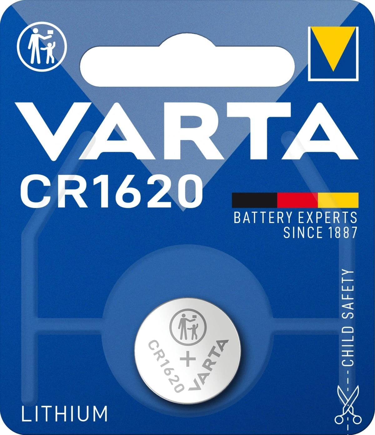 792417 | NE-102417 - Varta Button cell Lithium CR1620 3V Ø16x2,0mm